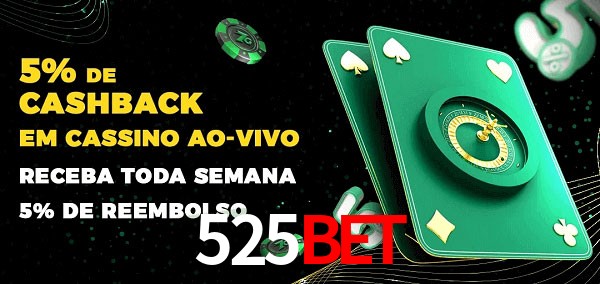 Promoções do cassino ao Vivo 525Bet